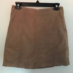 Free People modern femme corduroy mini skirt